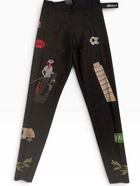 NWT Ultracor Italy Print Leggings XS Rare